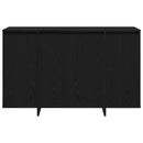 vidaXL Széf Musta tammi 120 x 41 x 75 cm Faanyag