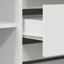 vidaXL Széf fiókkal Fehér 120 x 41 x 75 cm Faanyag