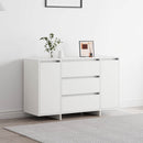 vidaXL Széf fiókkal Fehér 120 x 41 x 75 cm Faanyag