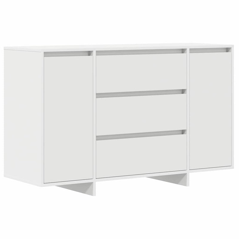 vidaXL Széf fiókkal Fehér 120 x 41 x 75 cm Faanyag
