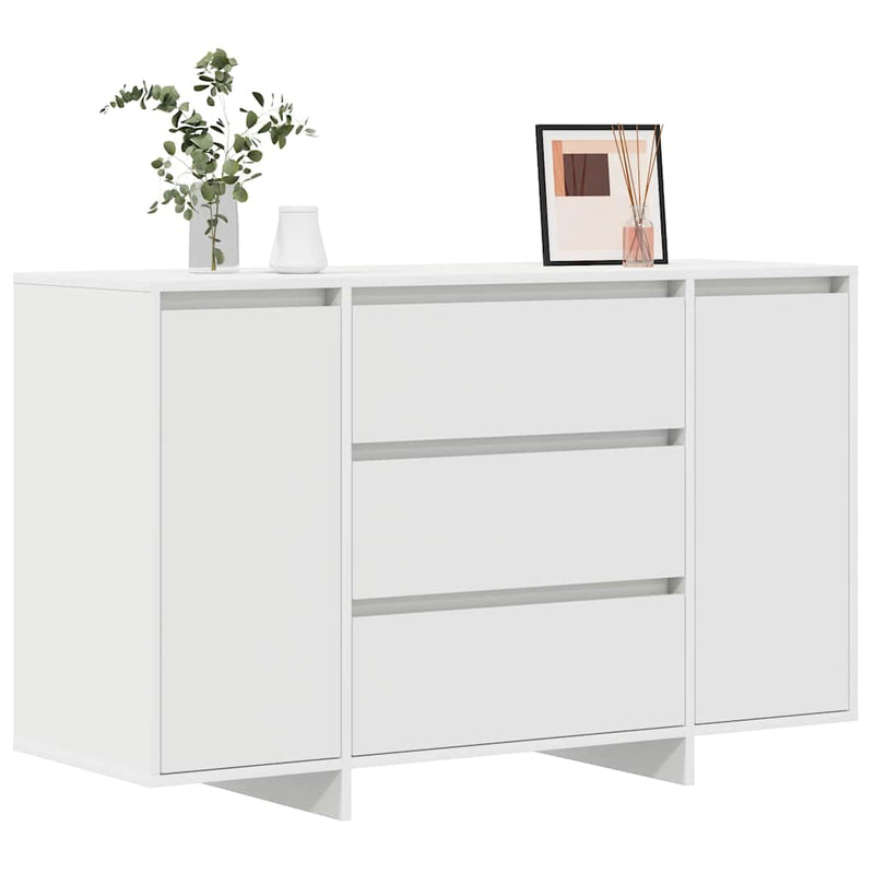 vidaXL Széf fiókkal Fehér 120 x 41 x 75 cm Faanyag