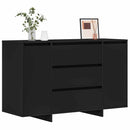 vidaXL Széf fiókkal Fekete 120 x 41 x 75 cm Faanyag