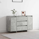 vidaXL Széf fiókkal Beton Szürke 120 x 41 x 75 cm Faanyag