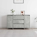 vidaXL Széf fiókkal Beton Szürke 120 x 41 x 75 cm Faanyag