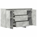vidaXL Széf fiókkal Beton Szürke 120 x 41 x 75 cm Faanyag