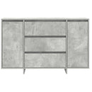 vidaXL Széf fiókkal Beton szürke 120 x 41 x 75 cm Faanyag