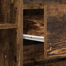 vidaXL Széf fiókkal Füstölt tölgy 120 x 41 x 75 cm Faanyag