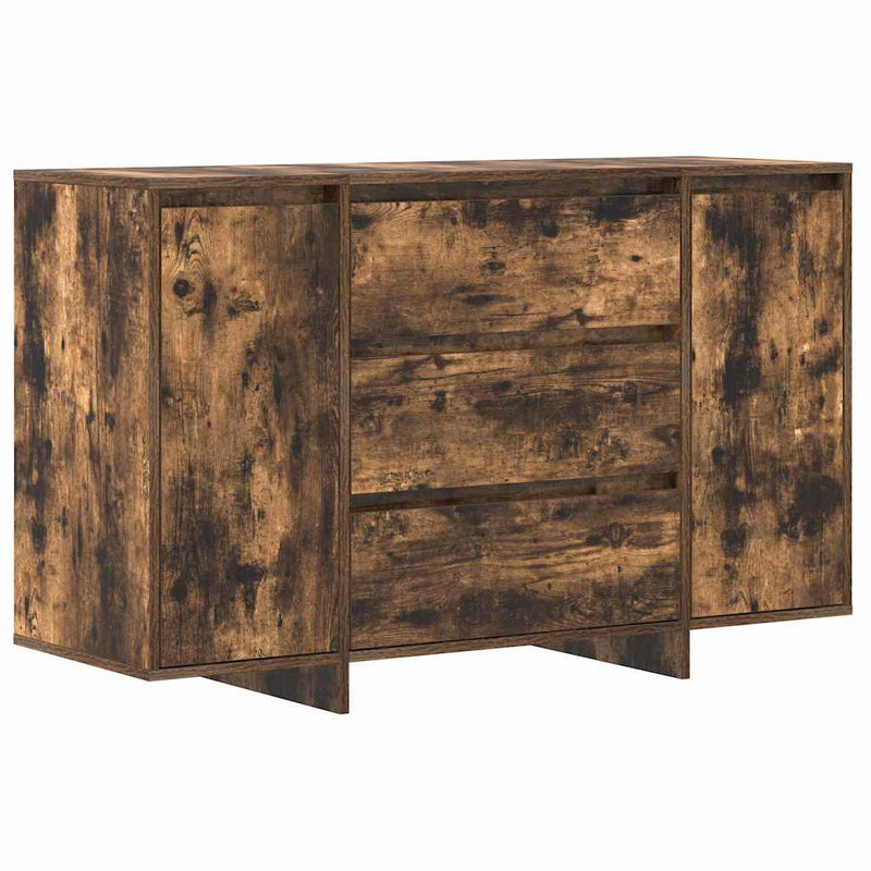 vidaXL Széf fiókkal Füstölt tölgy 120 x 41 x 75 cm Faanyag