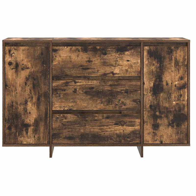 vidaXL Széf fiókkal Füstölt tölgy 120 x 41 x 75 cm Faanyag