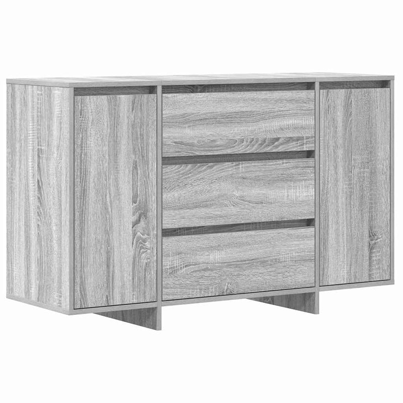 vidaXL Széf fiókkal Szürke sonoma 120 x 41 x 75 cm Faanyag