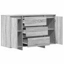 vidaXL Széf fiókkal Szürke Sonoma 120 x 41 x 75 cm Faanyag