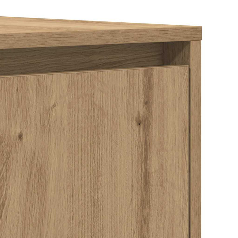 vidaXL Széf fiókkal kézműves tölgy 120 x 41 x 75 cm Faanyag