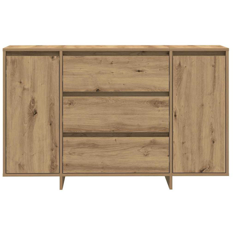 vidaXL Széf fiókkal kézműves tölgy 120 x 41 x 75 cm Faanyag