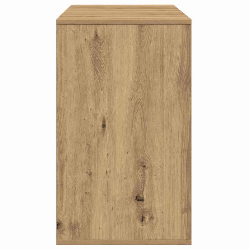 vidaXL Széf fiókkal kézműves tölgy 120 x 41 x 75 cm Faanyag