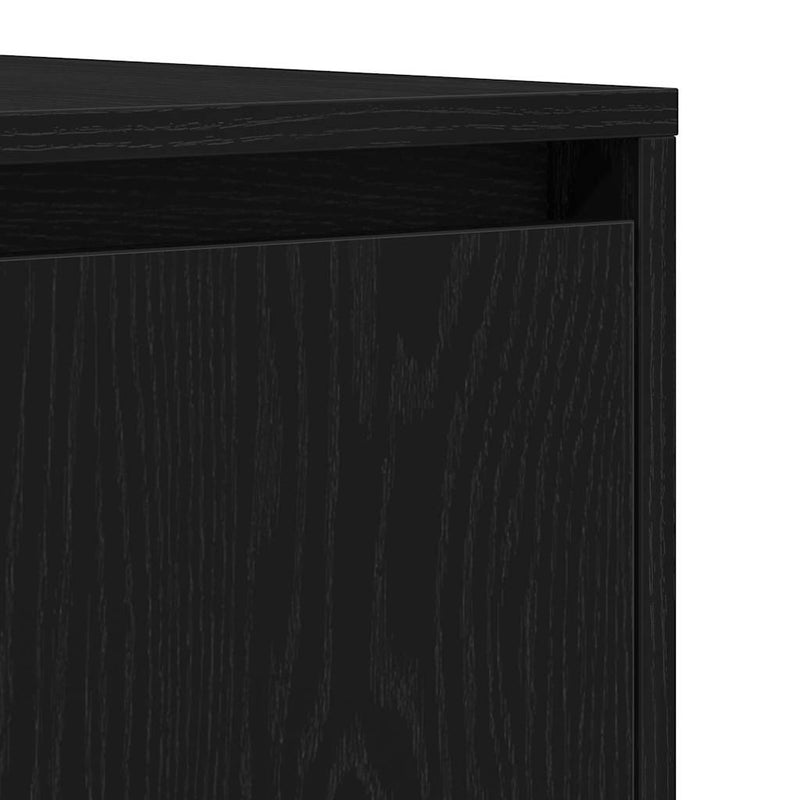 vidaXL Széf fiókkal Musta tammi 120 x 41 x 75 cm Faanyag