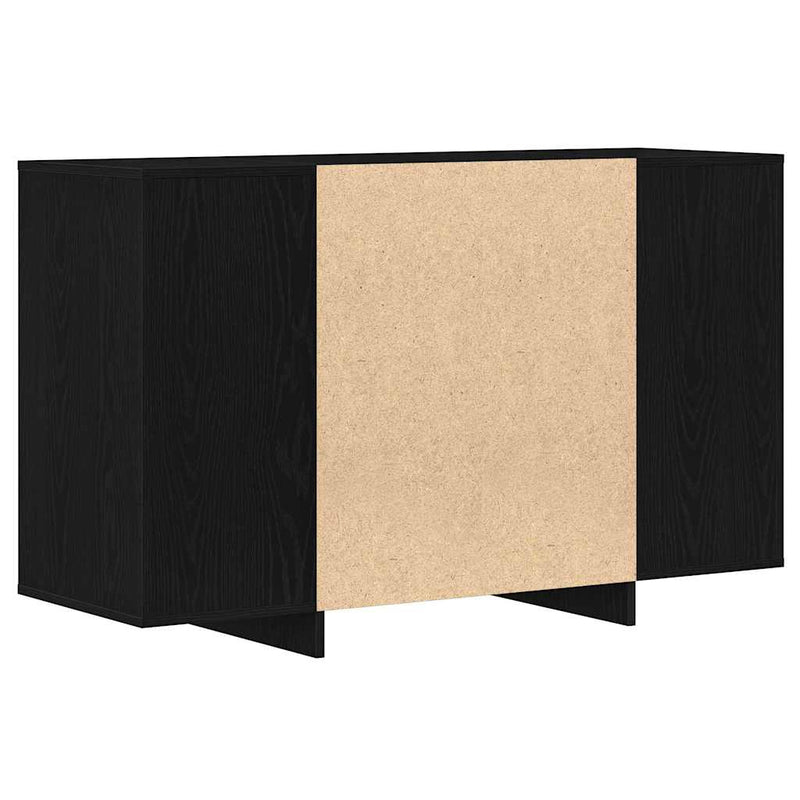 vidaXL Széf fiókkal Musta tammi 120 x 41 x 75 cm Faanyag