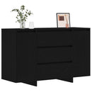 vidaXL Széf fiókkal Fekete tölgy 120 x 41 x 75 cm Faanyag