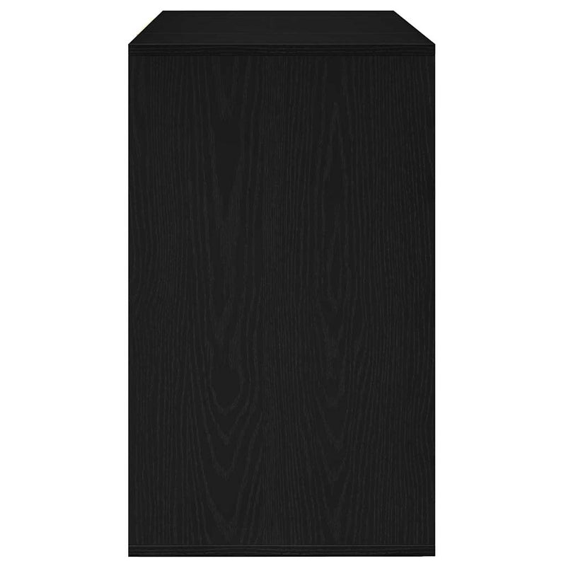 vidaXL Széf fiókkal Musta tammi 120 x 41 x 75 cm Faanyag