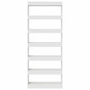 vidaXL Könyvszekrény polcokkal Fehér 80 x 30 x 198 cm Faanyag