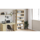 vidaXL Könyvespolc polcokkal Sonoma tölgy 80 x 30 x 198 cm Faanyag