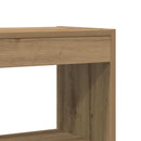 vidaXL Könyvespolc 6 szintes 80 x 30 x 198 cm Szerelt Fa Artisan tölgy