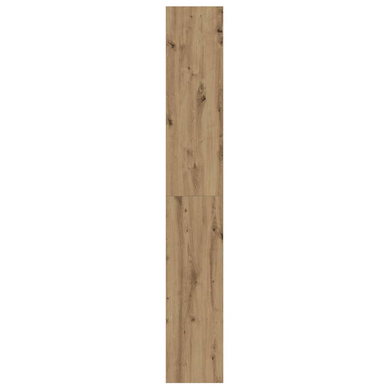 vidaXL Könyvszekrény polcokkal kézműves tölgy 80 x 30 x 198 cm Faanyag
