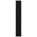 vidaXL Könyvespolc polcokkal Fekete tölgy 80 x 30 x 198 cm Faanyag