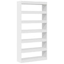 vidaXL Könyvespolc Fehér 100 x 30 x 198 cm Faanyag
