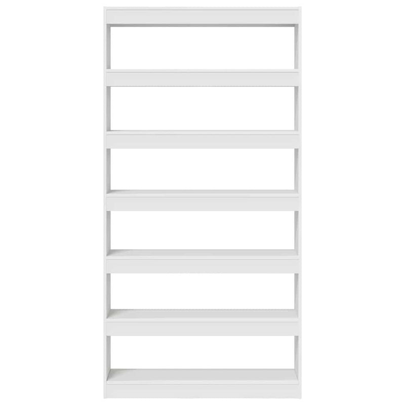 vidaXL Könyvespolc Fehér Faanyag