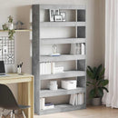vidaXL Könyvespolc Beton Szürke 100 x 30 x 198 cm Faanyag