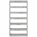 vidaXL Könyvespolc Beton Szürke 100 x 30 x 198 cm Faanyag