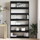 vidaXL Könyvespolc Fekete Tölgy 100 x 30 x 198 cm Faanyag