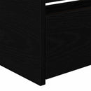 vidaXL Nappaliágy fejtámlával Fekete tölgy 100 x 200 cm Faanyag