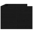 vidaXL Nappaliágy fejtámlával Fekete tölgy 100 x 200 cm Faanyag