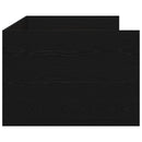 vidaXL Nappaliágy fejtámlával fiókkal Fekete tölgy 90 x 200 cm Faanyag