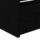vidaXL Nappaliágy fejtámlával fiókkal Fekete tölgy 90 x 190 cm Faanyag
