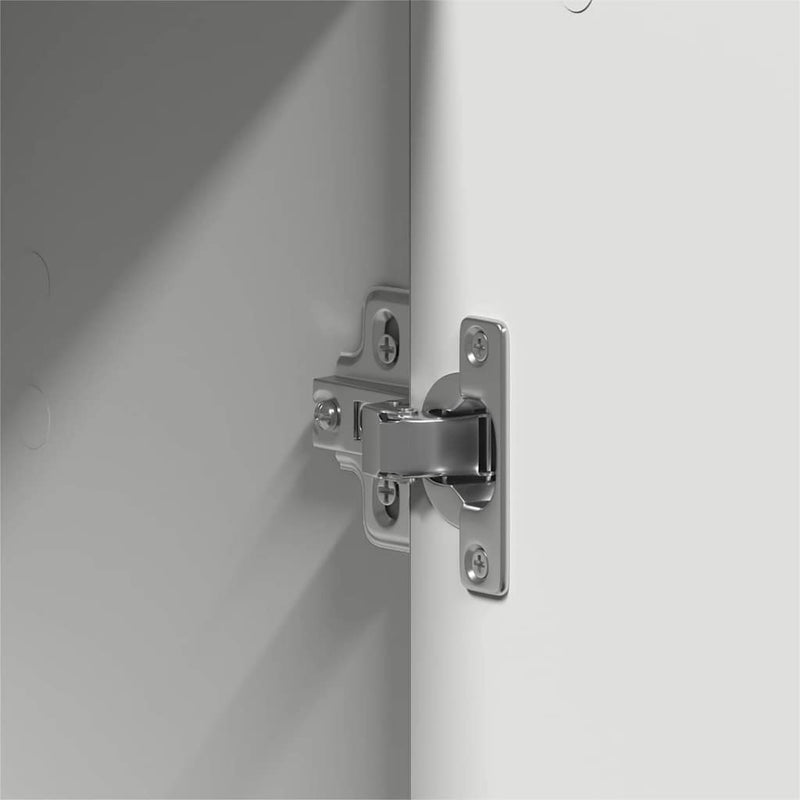 vidaXL Ruhásszekrény polcokkal ajtóval Fehér 55 x 25 x 189 cm Faanyag