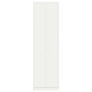vidaXL Ruhásszekrény polcokkal ajtóval Fehér 55 x 25 x 189 cm Faanyag