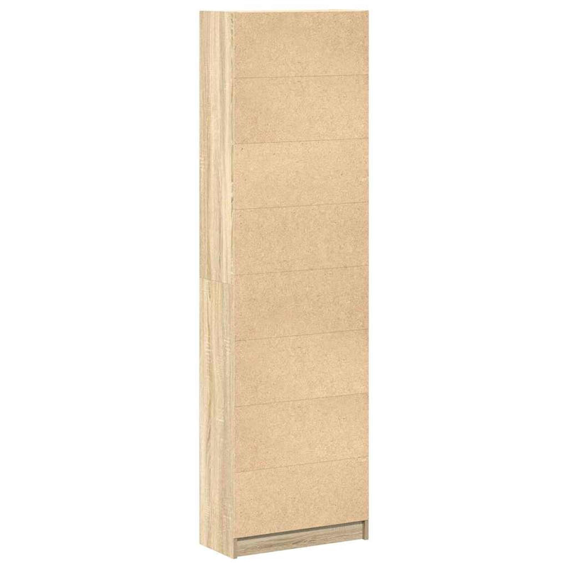 vidaXL Ruhásszekrény polcokkal sonoma tölgy 55 x 25 x 189 cm Faanyag