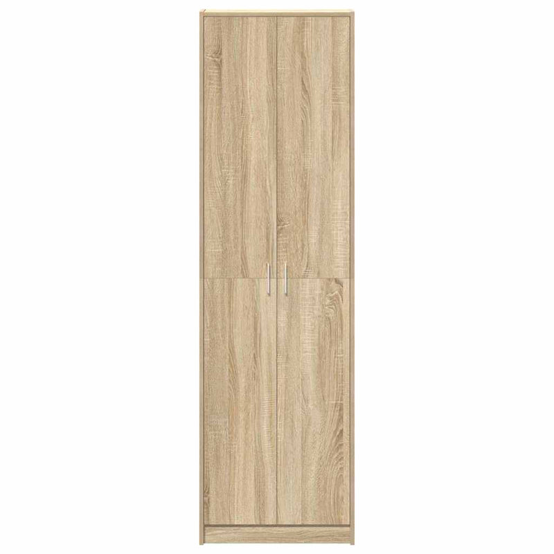 vidaXL Ruhásszekrény polcokkal sonoma tölgy 55 x 25 x 189 cm Faanyag