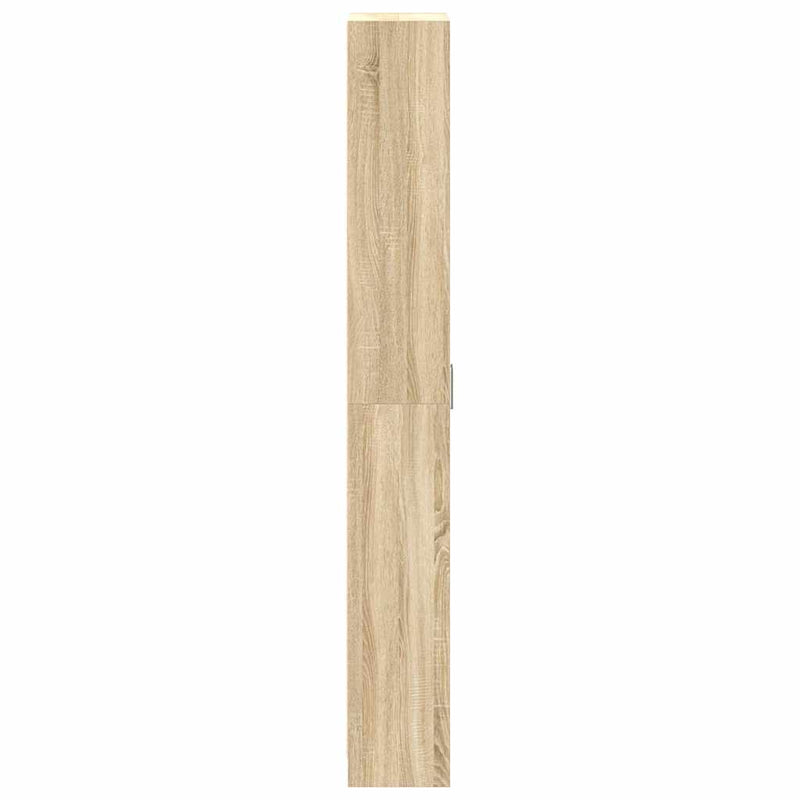 vidaXL Ruhásszekrény polcokkal sonoma tölgy 55 x 25 x 189 cm Faanyag