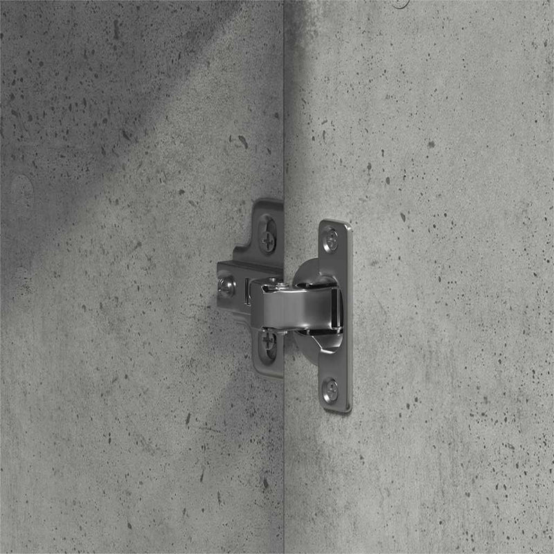 vidaXL Ruhásszekrény polcokkal Beton szürke 55 x 25 x 189 cm Faanyag