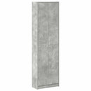 vidaXL Ruhásszekrény polcokkal Beton Szürke 55 x 25 x 189 cm Faanyag