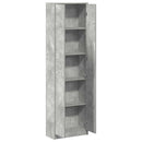 vidaXL Ruhásszekrény polcokkal Beton Szürke 55 x 25 x 189 cm Faanyag