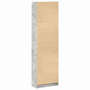 vidaXL Ruhásszekrény polcokkal Beton Szürke 55 x 25 x 189 cm Faanyag