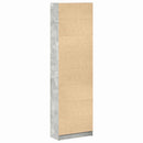 vidaXL Ruhásszekrény polcokkal Beton Szürke 55 x 25 x 189 cm Faanyag