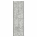 vidaXL Ruhásszekrény polcokkal Beton Szürke 55 x 25 x 189 cm Faanyag