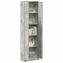 vidaXL Ruhásszekrény polcokkal Beton Szürke 55 x 25 x 189 cm Faanyag