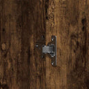 vidaXL Ruhásszekrény polcokkal Füstölt tölgy 55 x 25 x 189 cm Faanyag