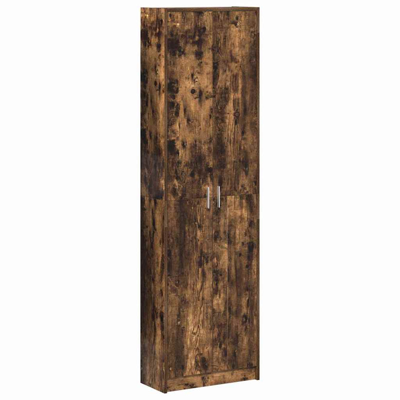 vidaXL Ruhásszekrény polcokkal Füstölt tölgy 55 x 25 x 189 cm Faanyag